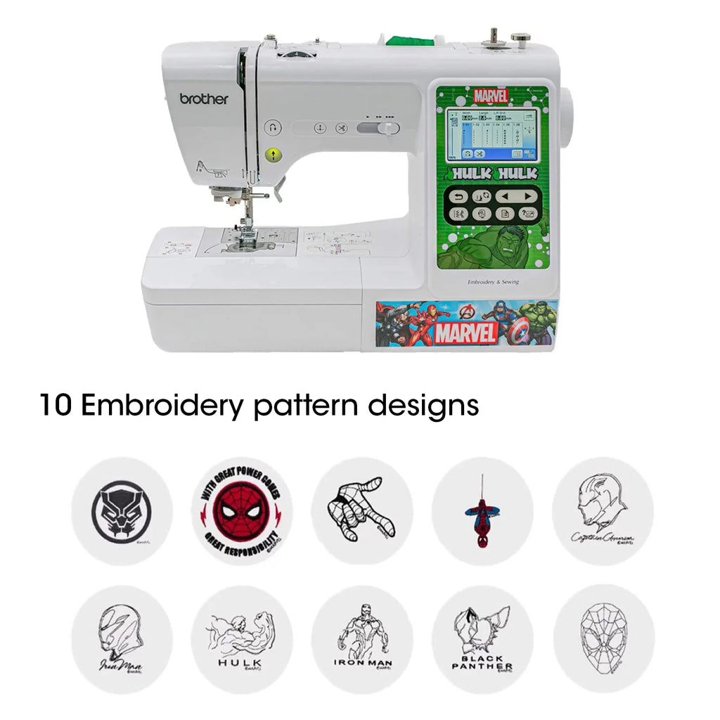 Sewing Starter Kit with Computerized Sewing & Embroidery Machine and 26 Thread Spools O87739