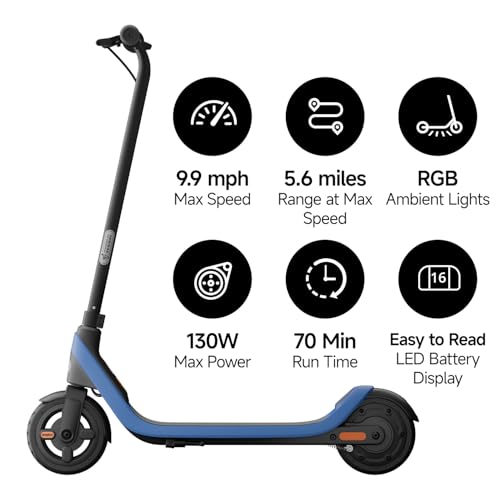 Electric Scooter for Kids Ages 6-14, Adjustable Handlebar, Up to 132 lbs N834