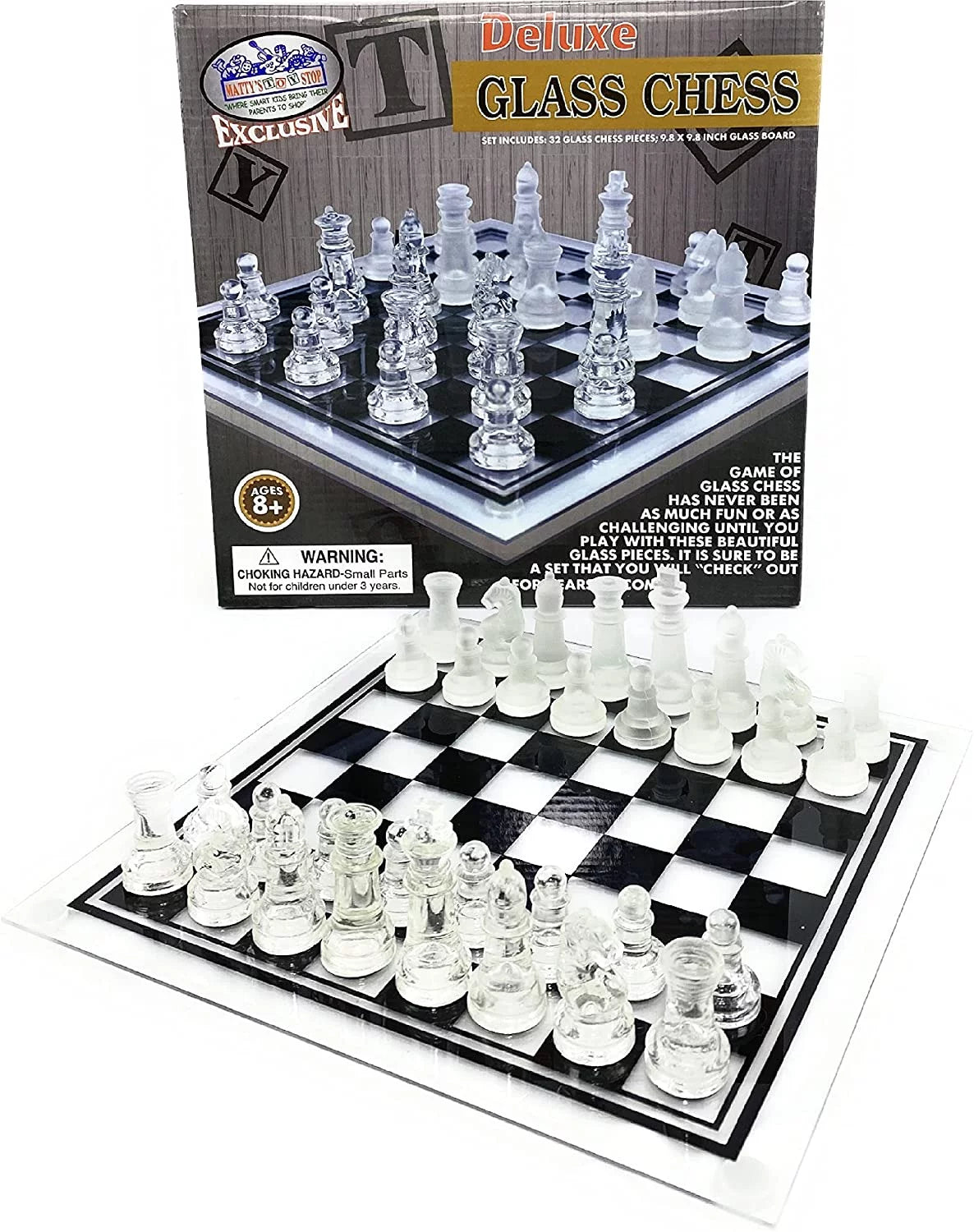 Glass Chess Set Small E301