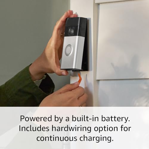 Battery Doorbell with Head-to-Toe Video, Two-Way Talk and Motion Alerts M80107