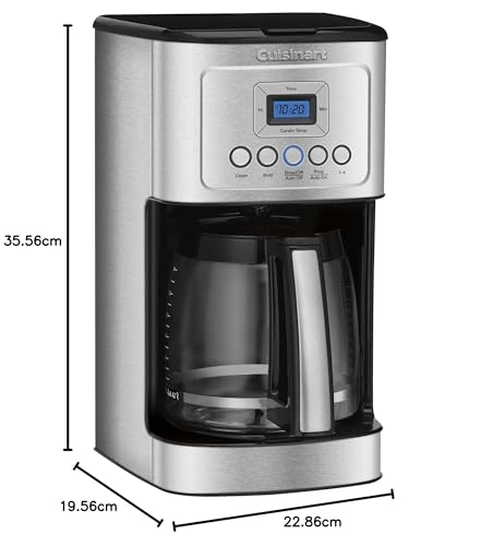 14-Cup Coffee Maker with Glass Carafe, Brew Strength Control, Stainless Steel V144891