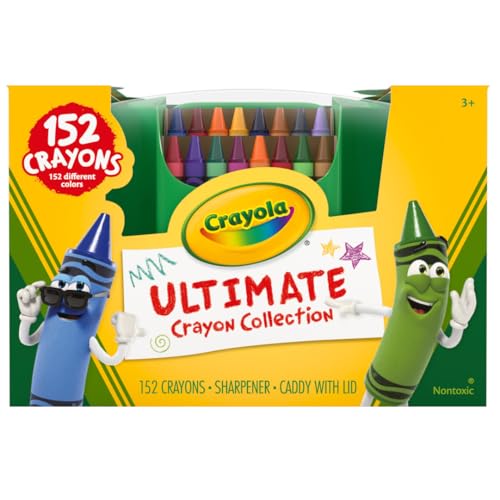 152ct Crayon Collection with Classic and Glitter Crayons M4947