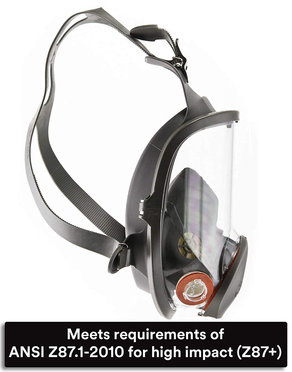 Reusable Full Face Mask Respirator, Grey, Medium E943