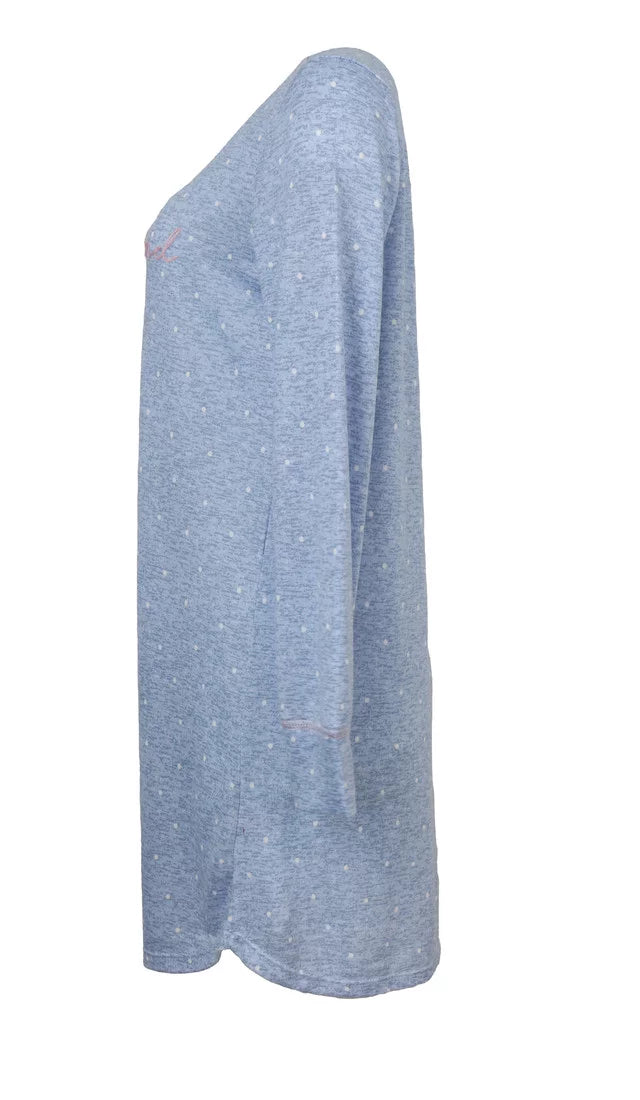 Women's Long Sleeve Night Gown Sleep Dress F209