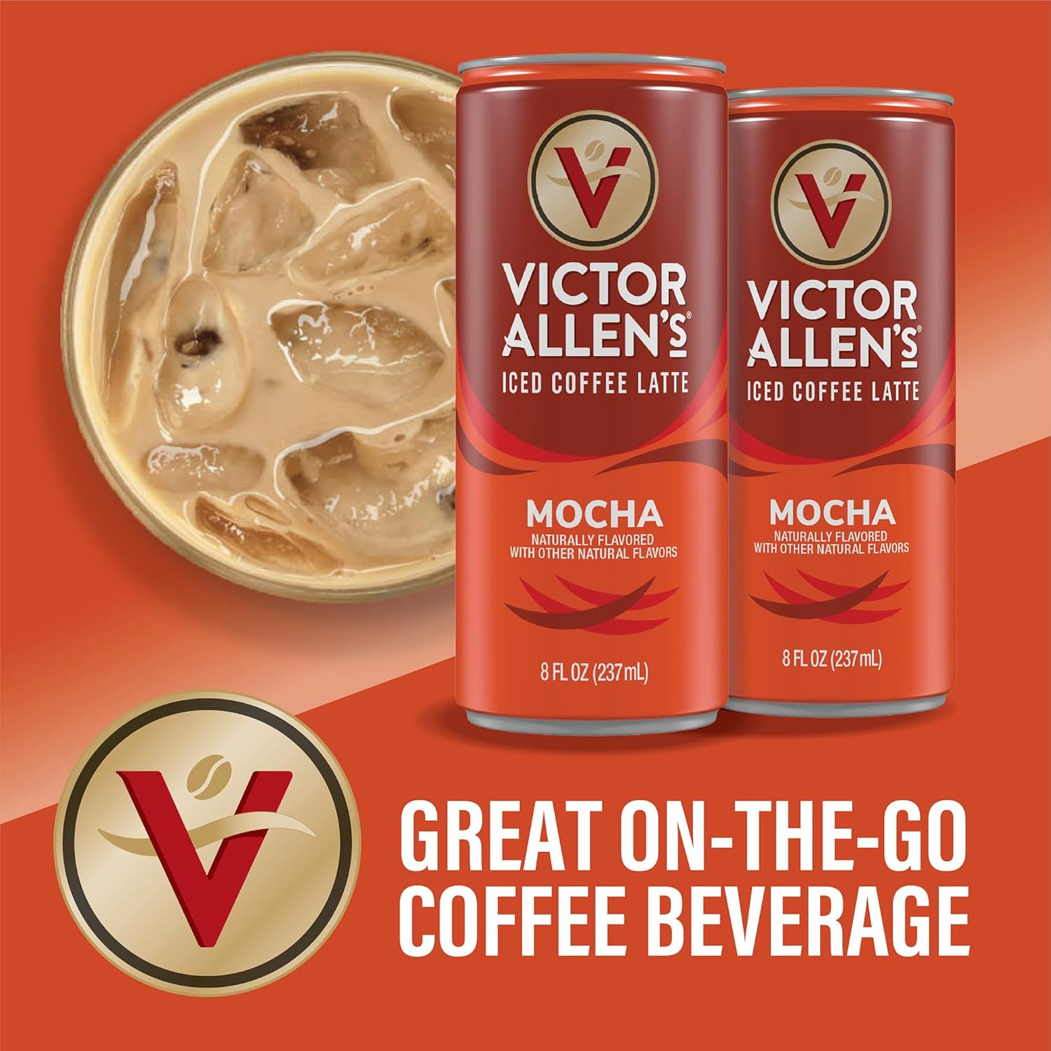 Iced Mocha Latte Canned Coffee, 8oz (12 Pack) N2110