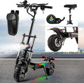 5600W Electric Scooter Adults With Seat - Offroad Electric Scooter Up to 50MPH & 60+Miles Range Fast Electric Scooters,60V 35Ah Electric Scooter for Adults Commuter Foldable Scooter with 11''Fat Tires