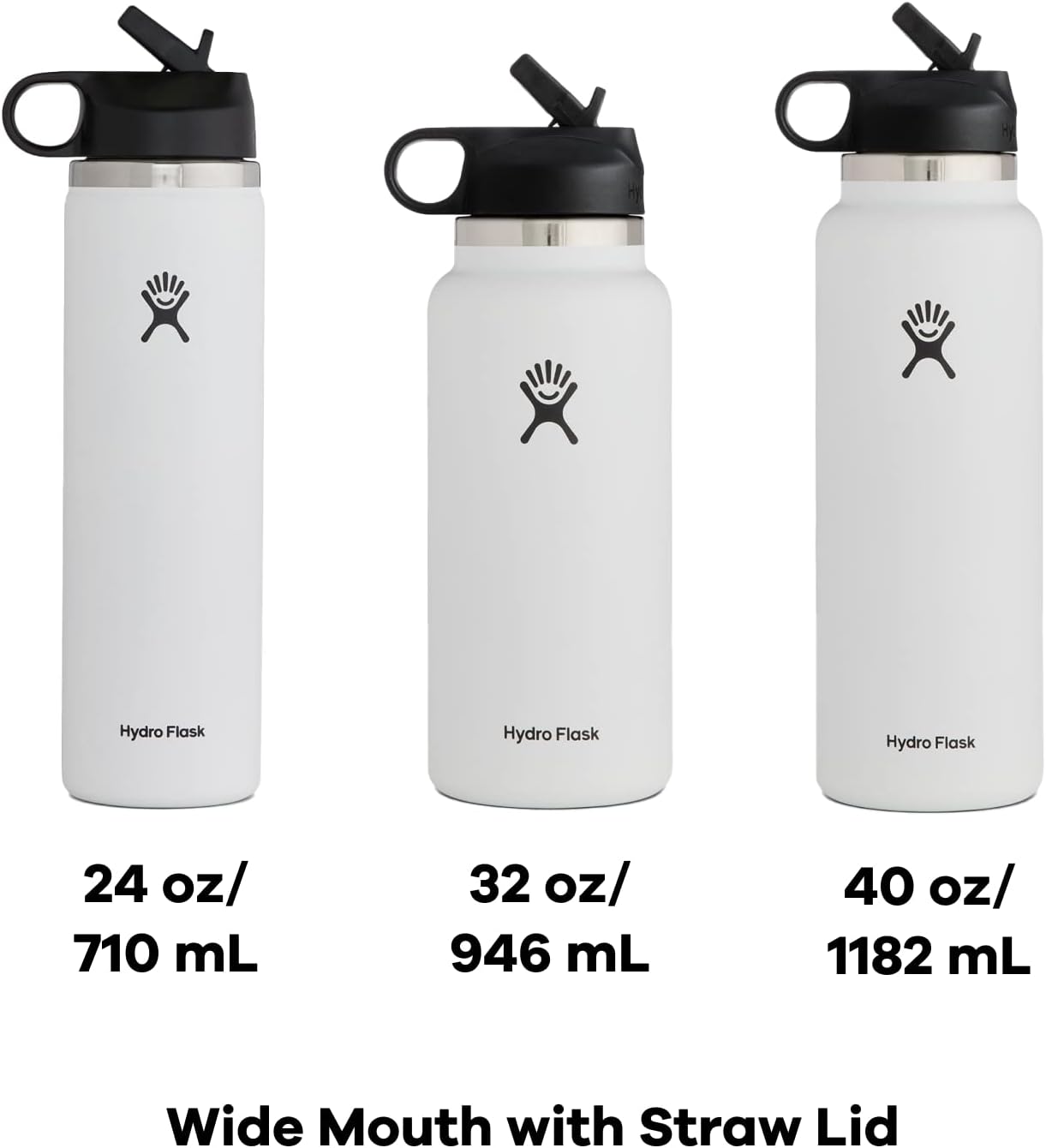 32 oz Wide Mouth Straw Lid Water Bottle A27395