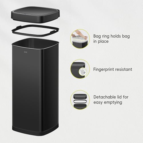Touchless Motion Sensor Trash Can, 13.2 Gallon, Brushed Stainless Steel A497976