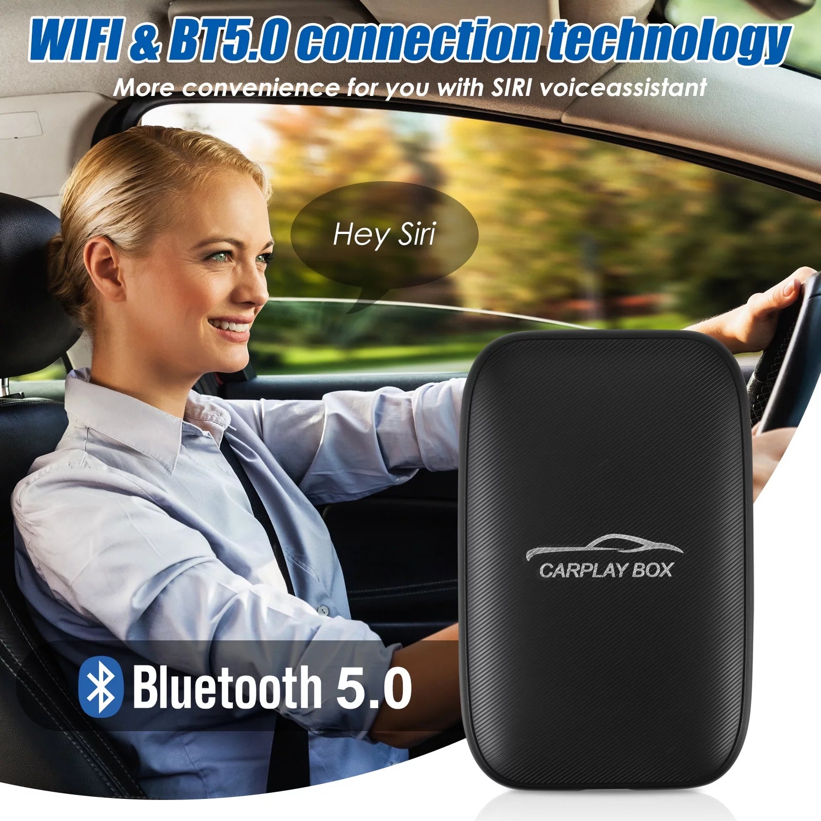 Wireless CarPlay Android Auto Multimedia Video Dongle for Cars L8497