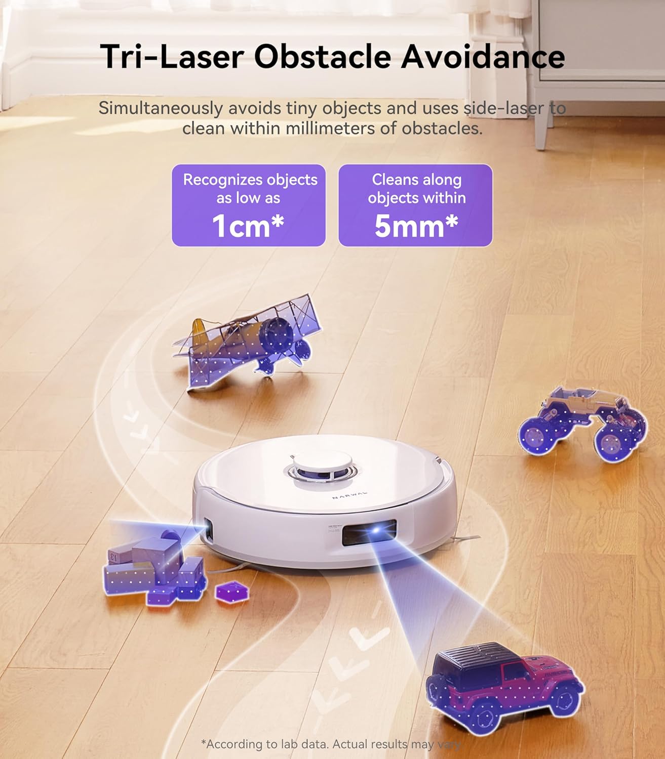Robot Vacuum and Mop Combo with Auto Mop Drying, 8200 Pa Suction U527321